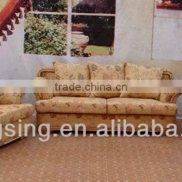 floral pattern fabric sofa set