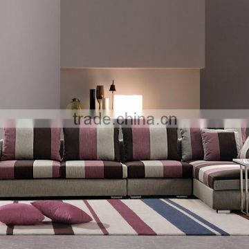 High quality Living room L shape fabric sofa sets with all kinds of color to choose