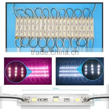 XQD SMD5050 3Pcs Led 0.72W injection Molding Waterproof 7512 5730 5630 RGB LED Module for Advertising