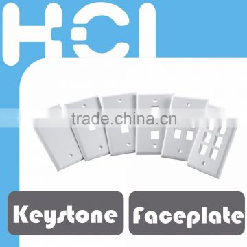 US Style Easy Installation RJ45 Keystone Plate