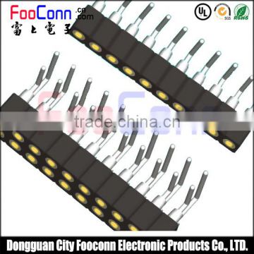 SINGLE DUAL ROW 2.0MM MACHINED FEMALE HEADER CONNECTOR