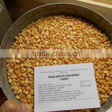 Yellow peas polished split