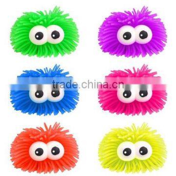 New design puffer ball big eyes puffer ball ,TPR plastic toys for kids