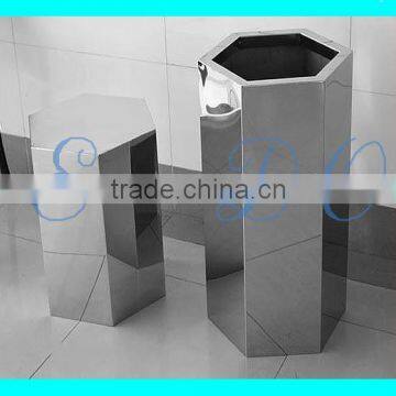 stainless steel decorative flower metal plant pots