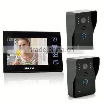 2.4GHz wireless Ultra-slim full-touch screen Water and oxidation proof apartment building video door phone system