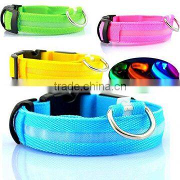 2016 Best Sell Safety Dog LED Collar Flashing Light Up, Glow and Brigh