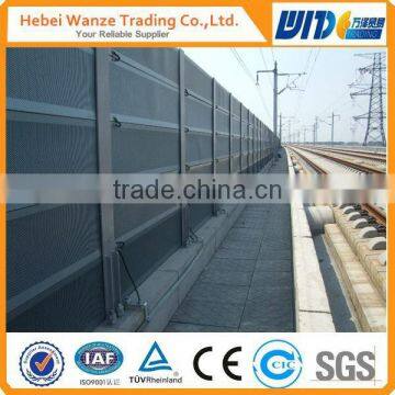 Stainless steel material railway noise barrier/sound barrier wall