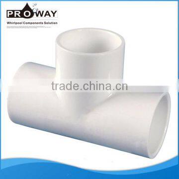 Bathtub Water Hose Plumbing Fittings Pipe Connectors PVC Plastic Pipe Fittings Tee