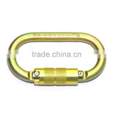 Small Yellow Color Automatic Safety Carabiner,Stainless Karabiner