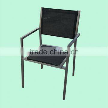 stainless steel frame with mesh outdoor garden chair