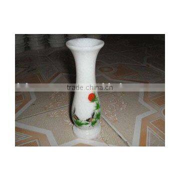 White Marble Flower Vase