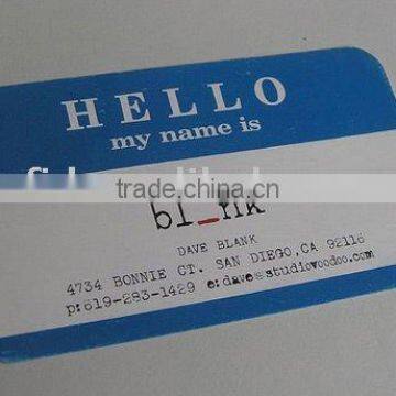 Professional manufacturer for matte business identity card