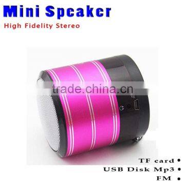 Best portable speaker USB Digital MP3 Player support HiFi U disk TF card LCD FM Radio LED light mini speaker