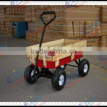 qingdao wooden lowes garden cart baby wagon