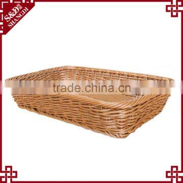Popular PE Plastic Woven Basket for Bathroom Storage Product