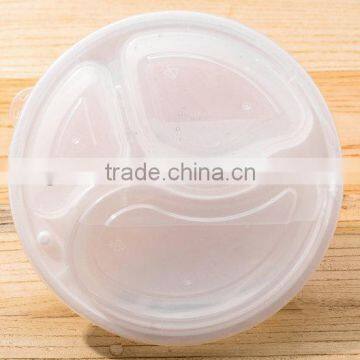 Wow Unbelieveable 3 Compartment Write Plastic Food Container With Divider photo-4