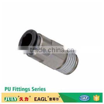 JULY made high quality SPC small plastic push-in air pneumatic stop valves