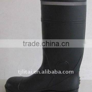 Steel Toe Pvc Safety Boots With Reflective Band photo-6
