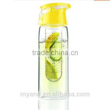 BPA Free Lemon Juice Tritan Shark Bottle, Cold Drink Fruit Infuser Sports Bottle, Tritan Fruit Infuser Water Bottle photo-5