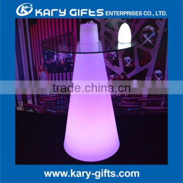 rechargeable illuminated led event furniture led table led cube table