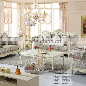 Korea Style Living Room Fabric Sofa,Pure White Chesterfield Sofa Set, Contemporary Living Room Home Furniture