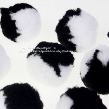 Black N White Acrylic Pompom Ball photo-2