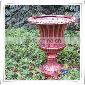 Popular Fiberglass Roman Style Flower Pots Planters Garden photo-2