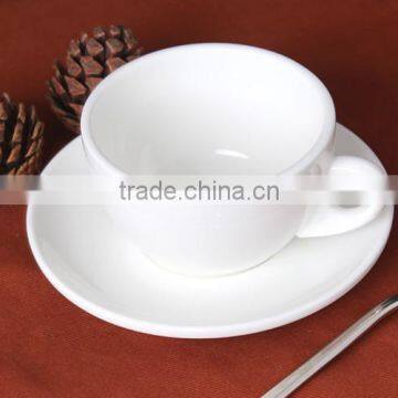 KC-00059 small porcelain coffee mug with saucer promotion coffee mug set