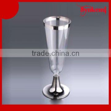 Plastic red wine glass