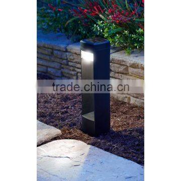 6pk Plastic Solar Led Garden Bollard Pathway Landscape Lawn Stake Light photo-2