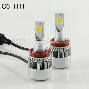 Led Headlight C6 h8 h9 H10 H11 Cob 30W/Bulb 60W/Set 6400lm/set LED Headlight Bulbs Hi/Lo Led Car Headlight Headlamp photo-4