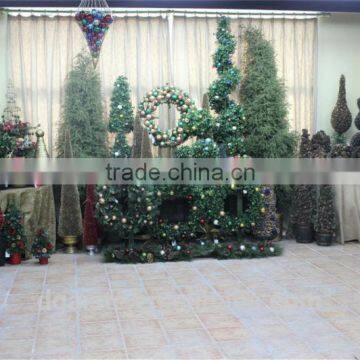 mini / huge artificial christmas pine tree / ring / flower for home / hotel / office (new christmas combination of Este-017 )