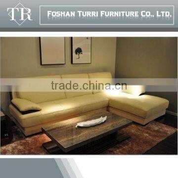 High Qulity Italian Geniune Leather Corner Sofa for Living Room photo-3