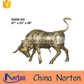 Wild life size garden decorative bull statue gold for sale NTBA-B028Y