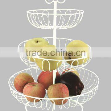 Foldable Iron /stainless Steel/powder Coated 3 -tiers Cupcake Stand-wirefruit Basket photo-4