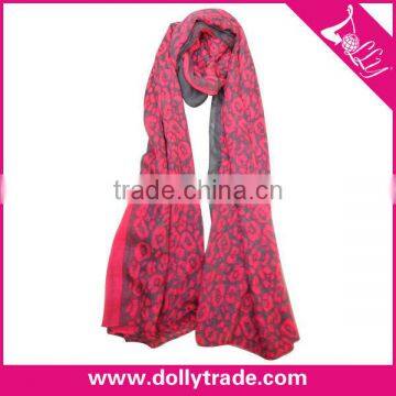 Wholesale Multi Designs Fashion Pink Polyester Voile Scarf