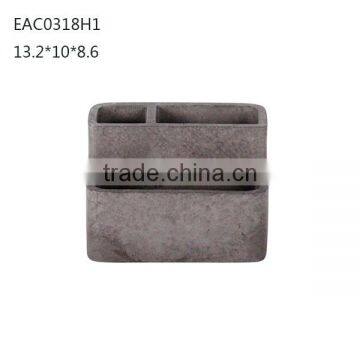 Multi-function Concrete Memo Holder /pen Holder / Phone Holder Three Hole Positions photo-2