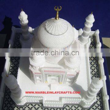 Carved Marble Taj Mahal Replica, Marble Taj Mahal