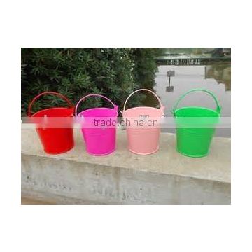 Small Multi-color Garden Flower Pot/Eco-friendly Flower Pot/Hanging Metal Small Flower bucket/Can