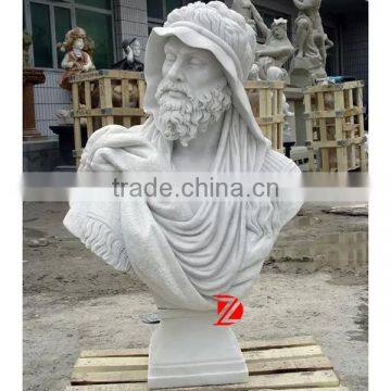 stone roman bust statue