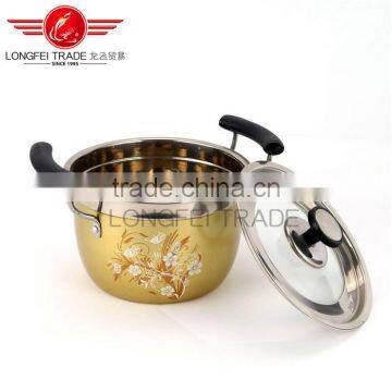 Longfei Decal Non-stick Stock Pot/soup Stock Pot/stainless Steel Handle Stock Pot photo-4
