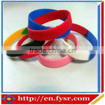 Segmented silicone band (customized logo design)