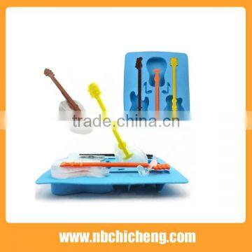 Kitchenware Rock Guitar Ice Tray Mold, Novelty Silicone Ice Molds, Customized Ice Cube Mold photo-2