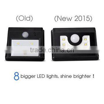 2017 Hot New Products 8LED Wall Mounted Outdoor Solar Lights Solar Home Light photo-5
