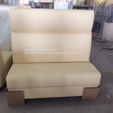 Light Yellow Restaurant Booth Seating Sofa Furniture photo-3