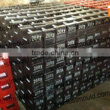 OEM 1kg~ 5t stackable large masses M1 cast iron test weights with handle