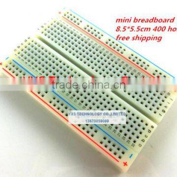 high quality breadboard mini bread board 8.5*5.5CM 400 holes