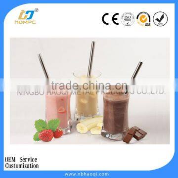 2015 new design stainless steel bar straight drinking straw