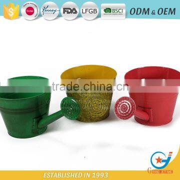 10 Inch Outdoor Plants for Pots Metal Flower Planters photo-6