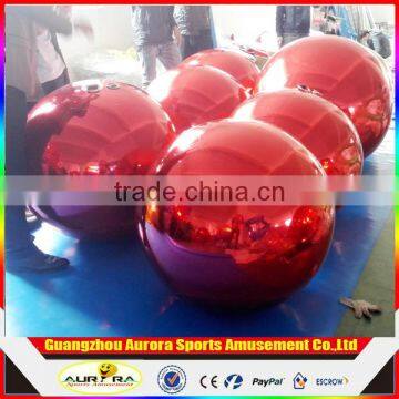 New designed Classic Electroplate famous design silver surface Inflatable Mirror Ball for sale